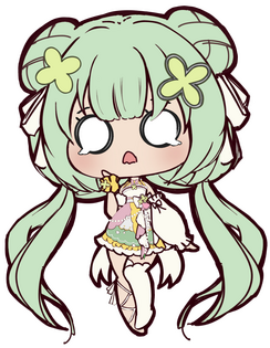 Chibi Doodle Ina will draw your OC or a BaoBell version of you